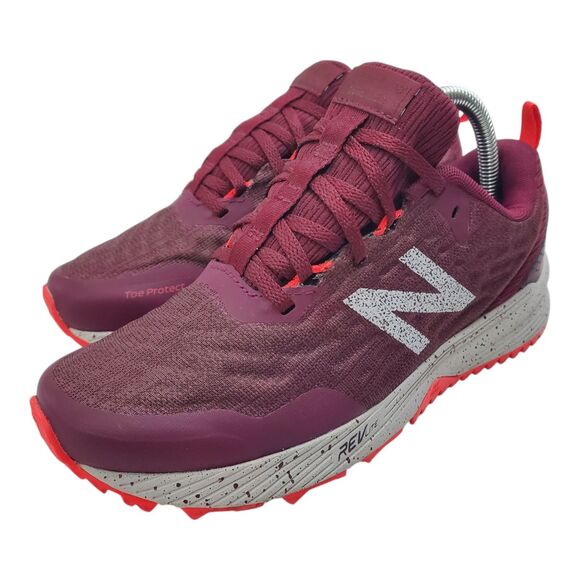 NEW BALANCE Shoes NITREL V3 Women Size 8 Burgundy Trail Running Sneaker WTNTRLS3 - Picture 1 of 13